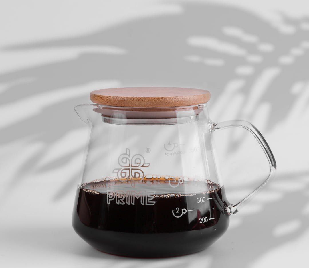 سرور V60 پرایم  کریستالی |  PRIME GLASS SERVER 600ml