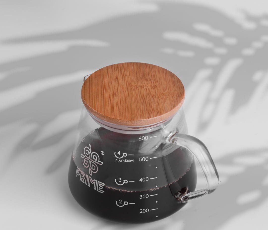 سرور V60 پرایم  کریستالی |  PRIME GLASS SERVER 600ml