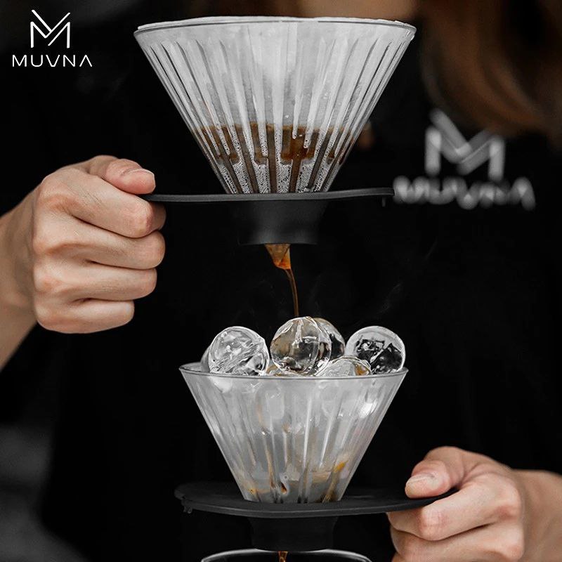 دریپر V60 پلاستیکی موونا - مدل لاو |  MUVNA V60  Filter Drip Maker Plastic Love Design