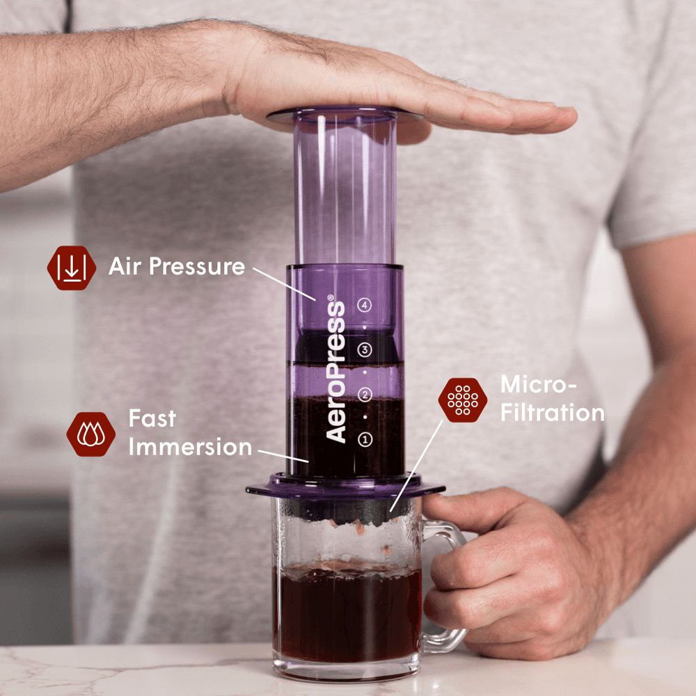 قهوه‌ ساز ایروپرس مدل کلییر | AeroPress Clear & Colors