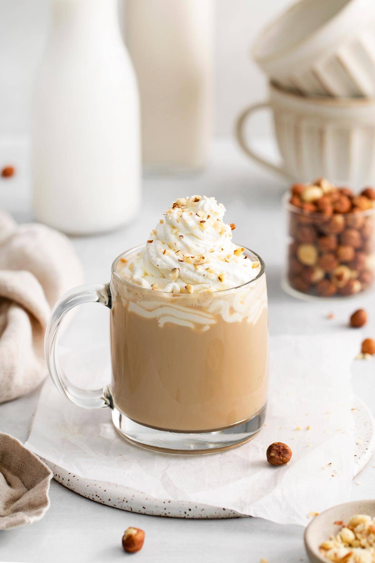 پودر شیر لاته فندق  - 500 گرمی | LUSSO  Hazelnut Latte powder