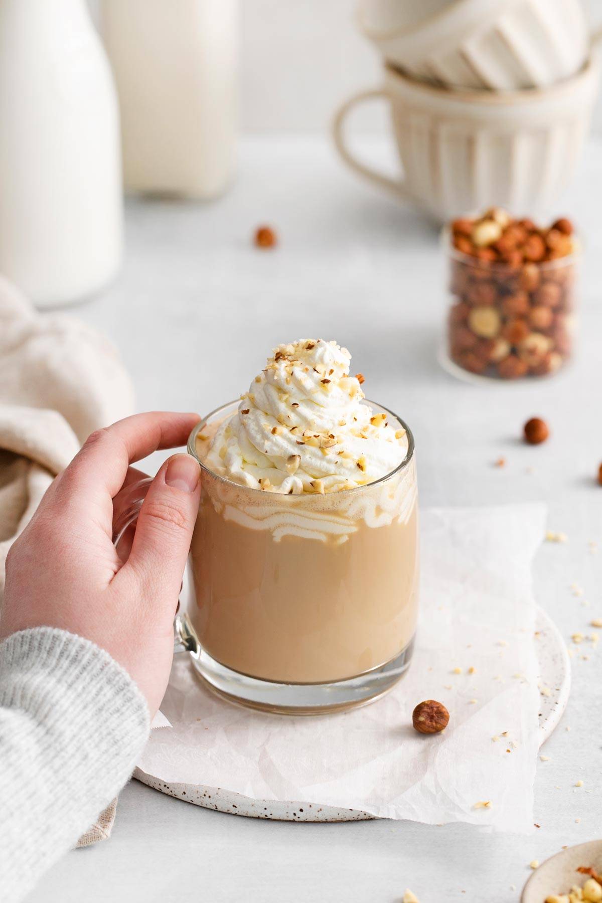 پودر شیر لاته فندق  - 500 گرمی | LUSSO  Hazelnut Latte powder