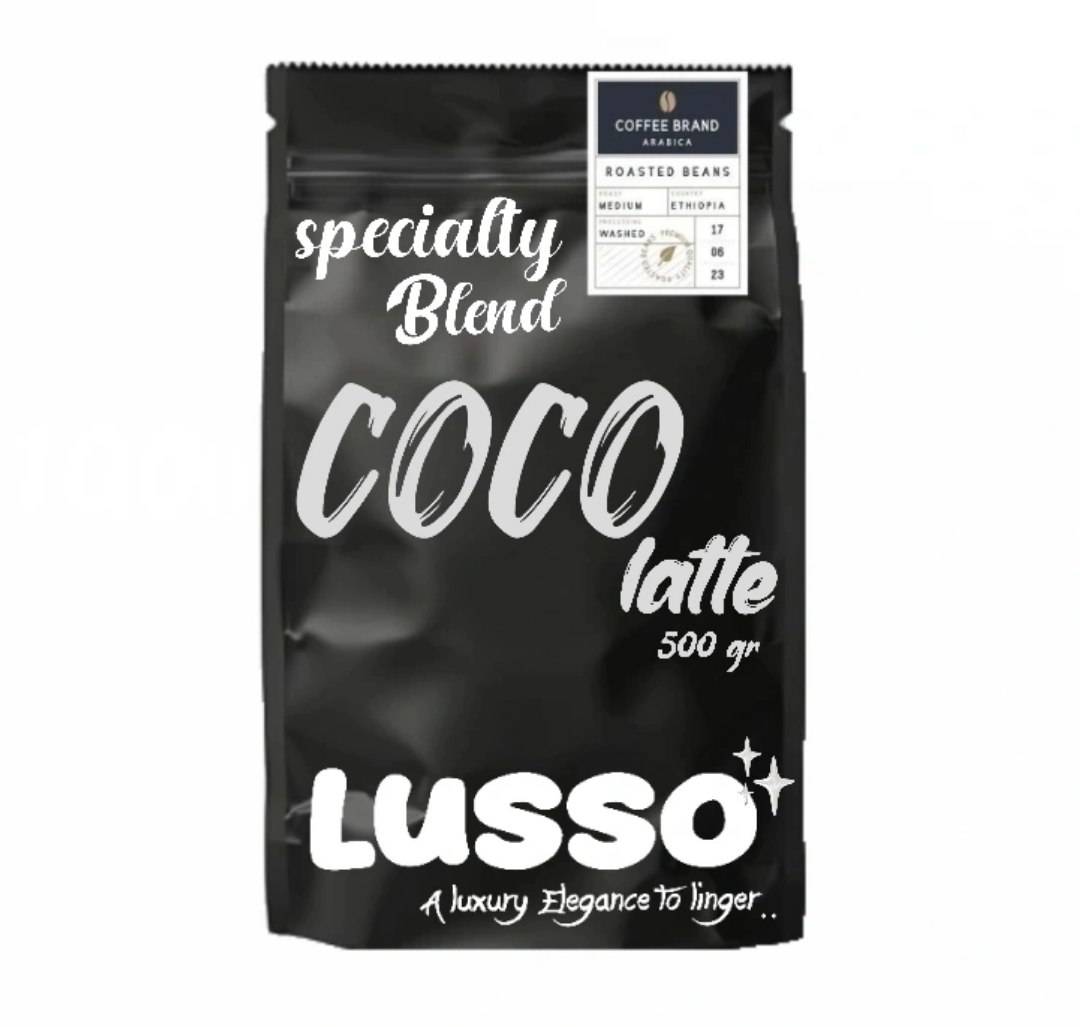 پودر شیر لاته نارگیل  - 500 گرمی | LUSSO Coco Latte powder