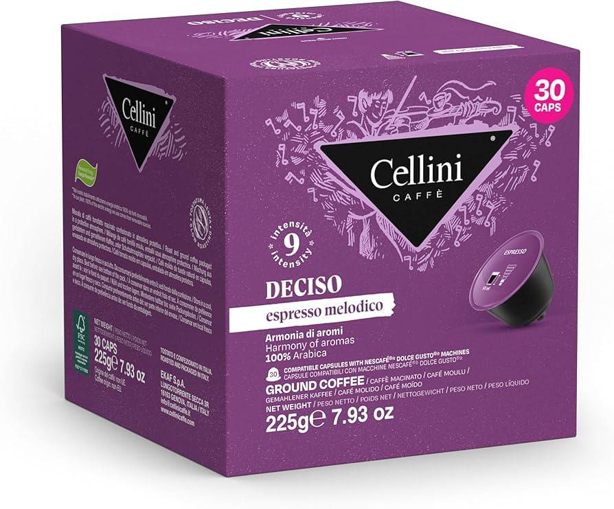 کپسول قهوه دولچه گوستو چلینی - مدل  Caffè Espresso Deciso