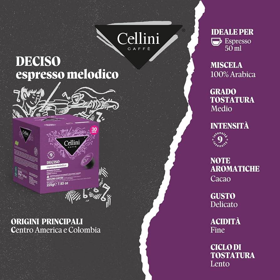کپسول قهوه دولچه گوستو چلینی - مدل  Caffè Espresso Deciso
